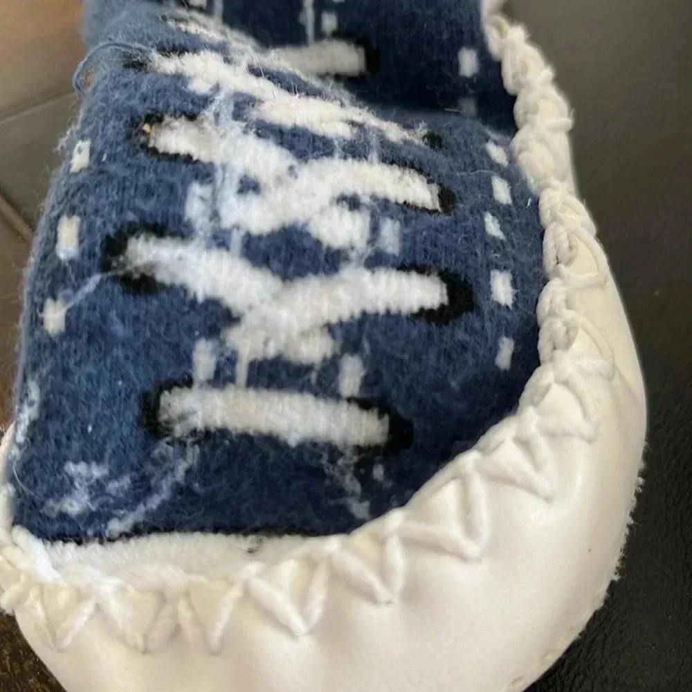 Mocc Ons Moccasin Blue Tennis Shoe Size 12-18 months
